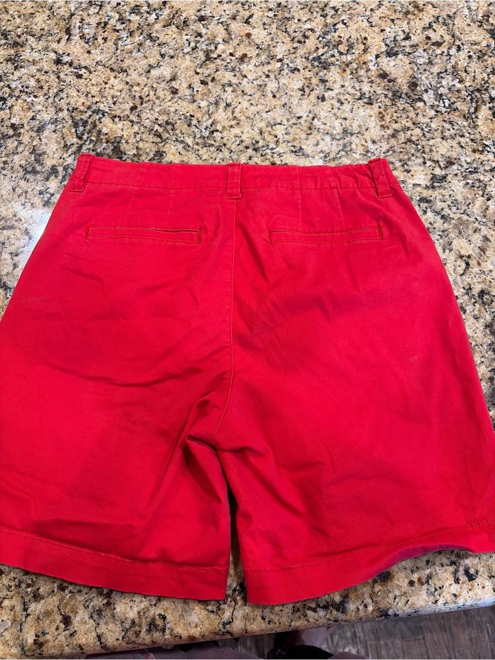 Lee Women's Bright Red Cotton Bermuda Shorts